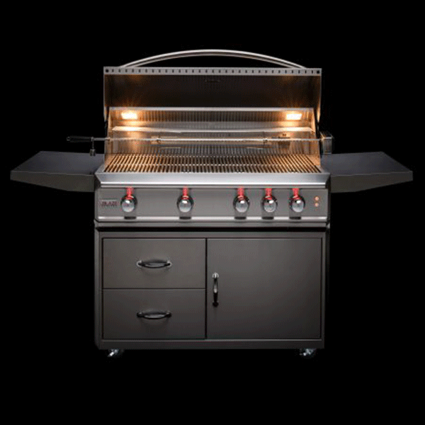 Blaze Professional 44-Inch 4 Burner Built-In Gas Grill With Rear Infrared Burner