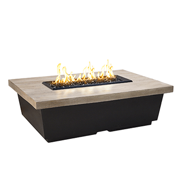 Silver Pine Contempo Rectangle Firetable