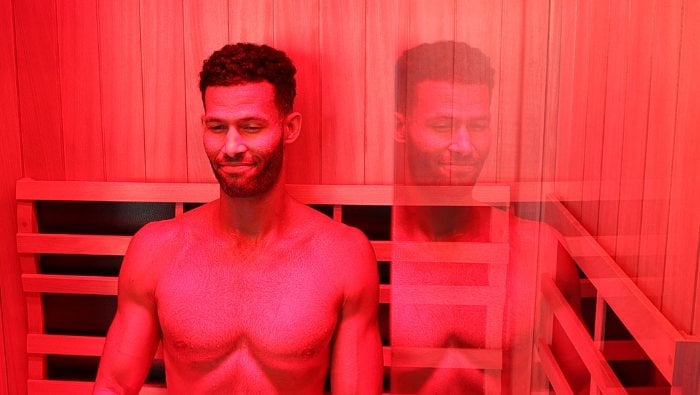 Jacuzzi infrared sauna red light therapy bar