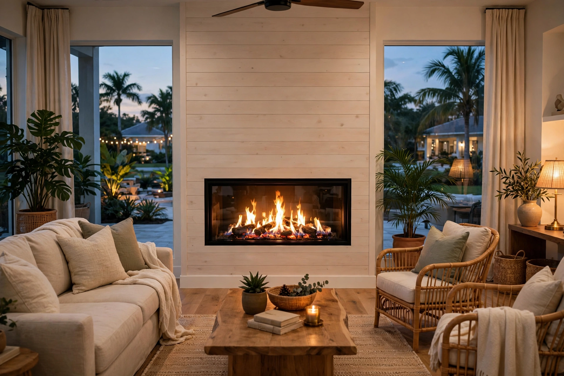 Gas vs. Wood Fireplace: The Florida Edition